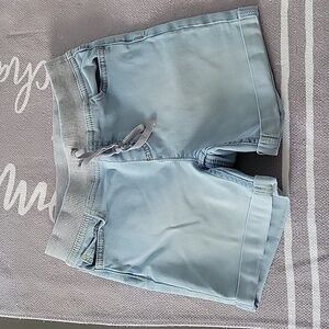 Girls jean shorts stretch waist size 12 barely worn